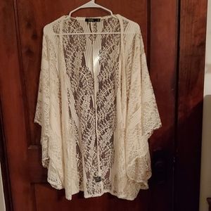 Cream kimono/coverup